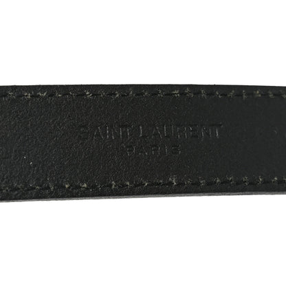 Saint Laurent Vegetable Tanned Cassandre Belt 85 34 Black 5 of 5