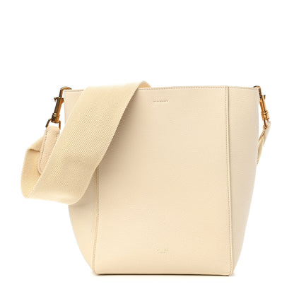 Celine Soft Grained Calfskin Small Sangle Bucket Bag Vanilla 1 of 8