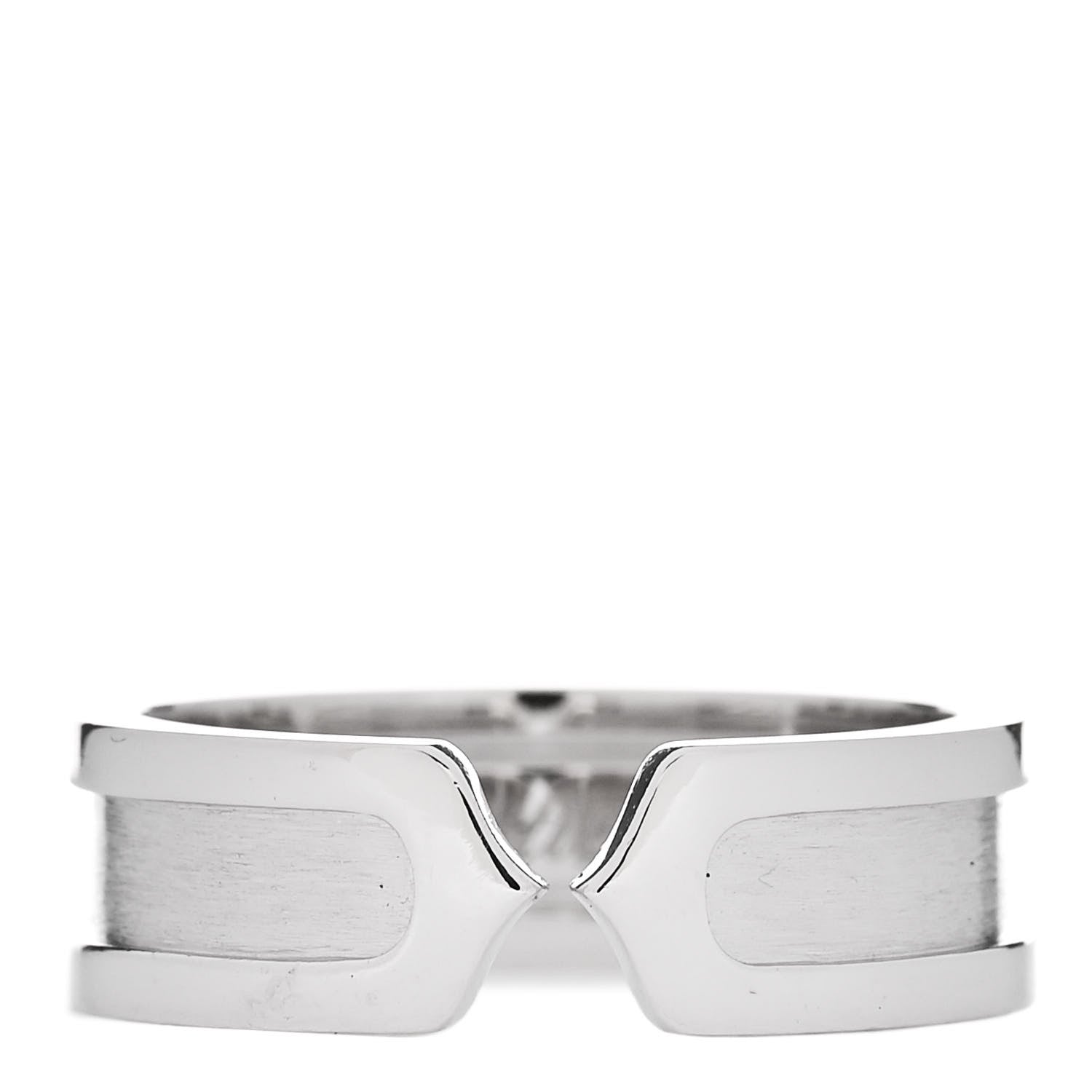 Cartier 18K White Gold 6.5mm C De Cartier Ring 57 8 1 of 5