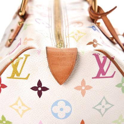 Louis Vuitton Monogram Multicolor Speedy 30 White 6 of 11