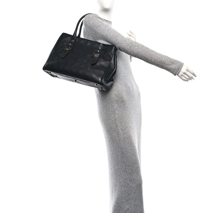 Christian Dior Calfskin Cannage D Buckle Tote Black 2 of 13