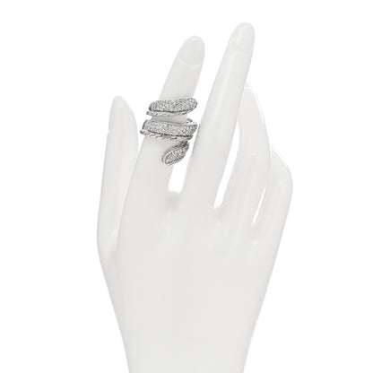 John Hardy Sterling Silver Diamond Classic Chain Pave Wrap Ring 52 6 2 of 4