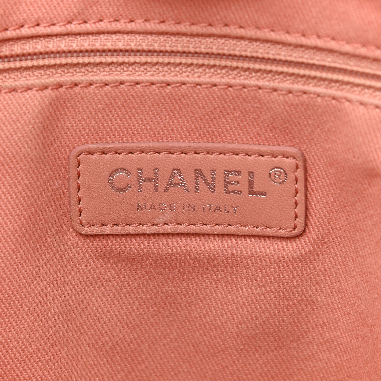 Chanel Straw Lurex Small Deauville Tote Pink 6 of 11