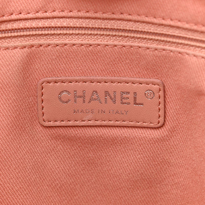 Chanel Straw Lurex Small Deauville Tote Pink 6 of 11