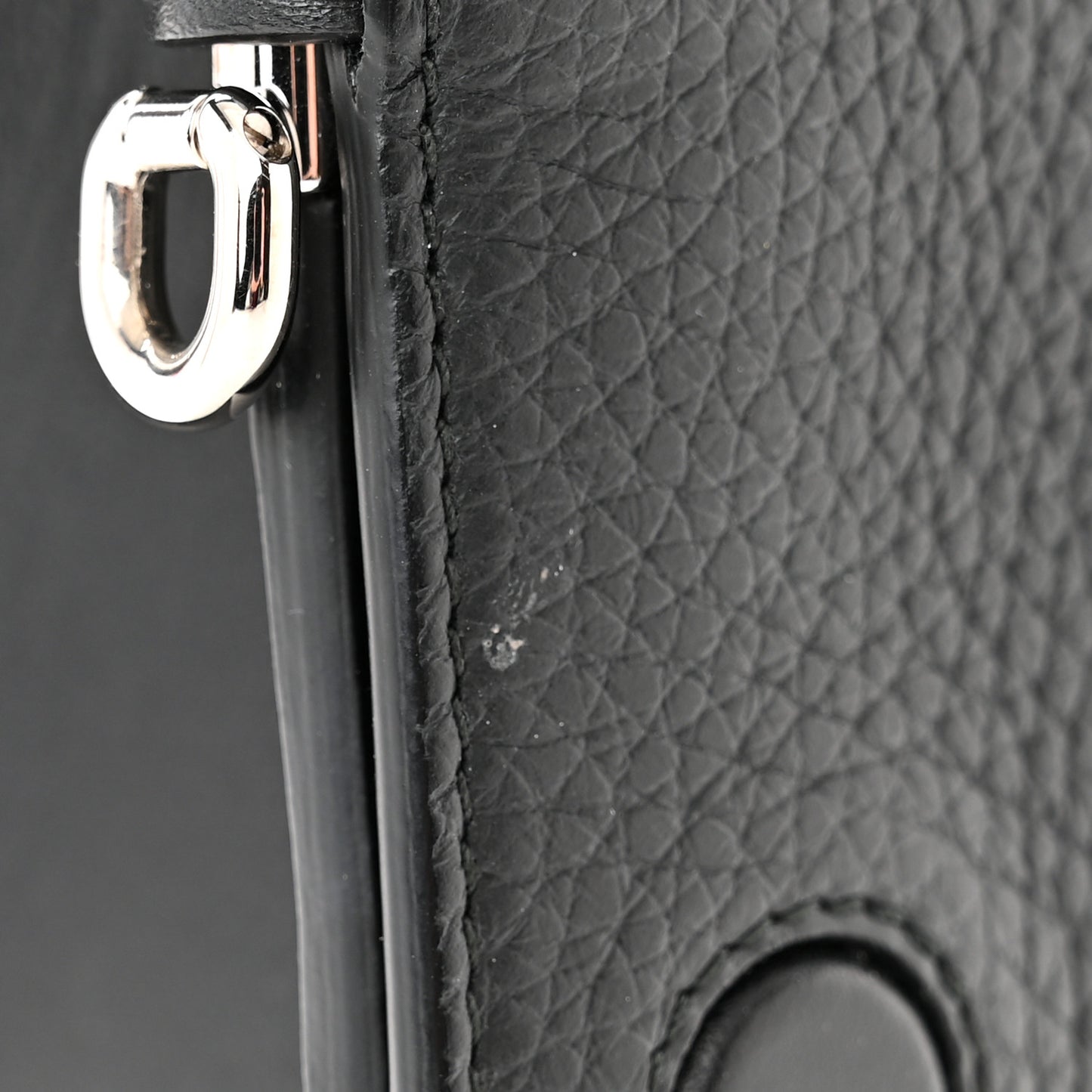 Grained Calfskin Diorever Flap Black