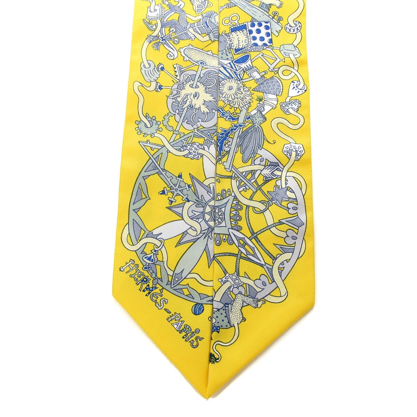 Silk La Folle Parade Twilly Jaune Vif Bleu Gris