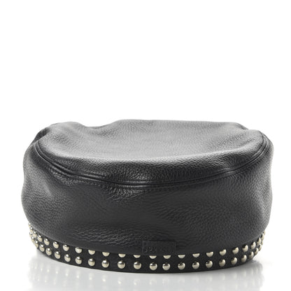 Gucci Calfskin Studded Cellarius Hat XL Black 6 of 9