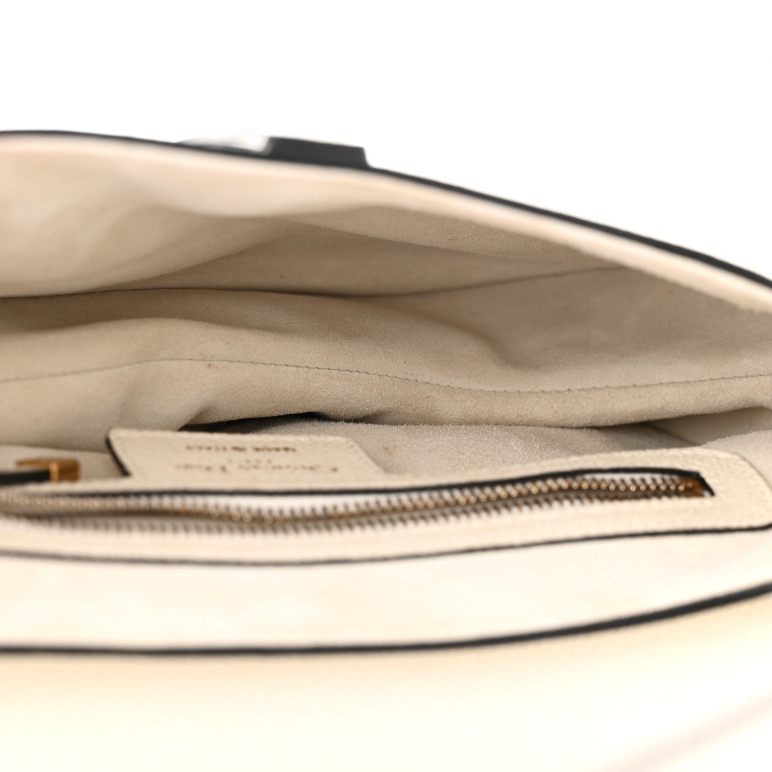 Christian Dior Grained Calfskin Saddle Bag With Strap Latte 5 of 10