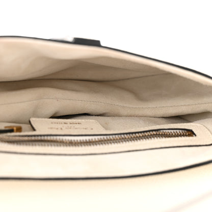 Christian Dior Grained Calfskin Saddle Bag With Strap Latte 5 of 10
