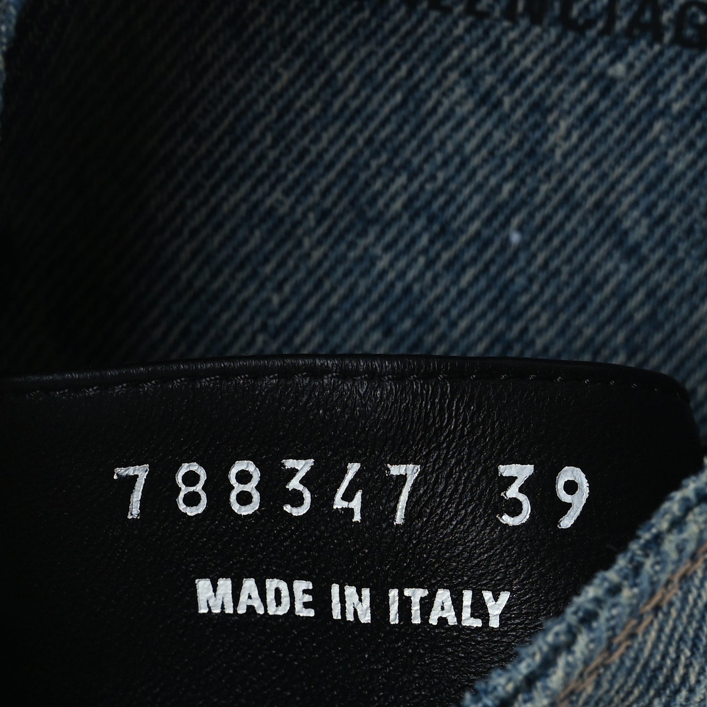 Calfskin Denim Babouche Mules 39