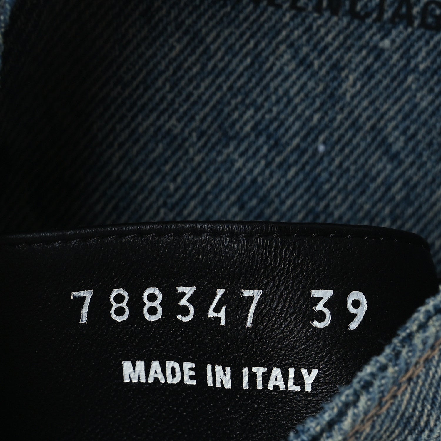 Balenciaga Calfskin Denim Babouche Mules 39 10 of 10