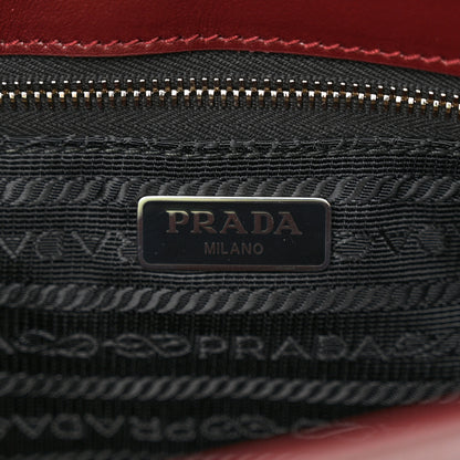 Prada Saffiano Vernice Flap Chain Crossbody Granato 6 of 10