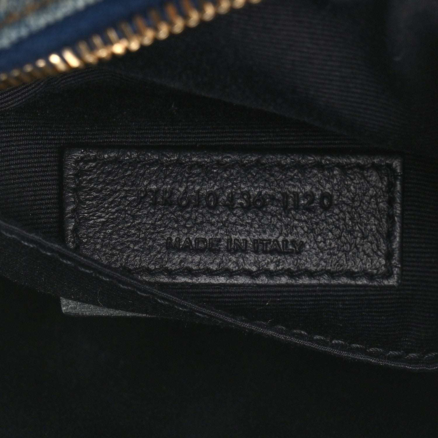 Saint Laurent Denim Quilted Monogram Round Crossbody Bag Rodeo Blue 7 of 10