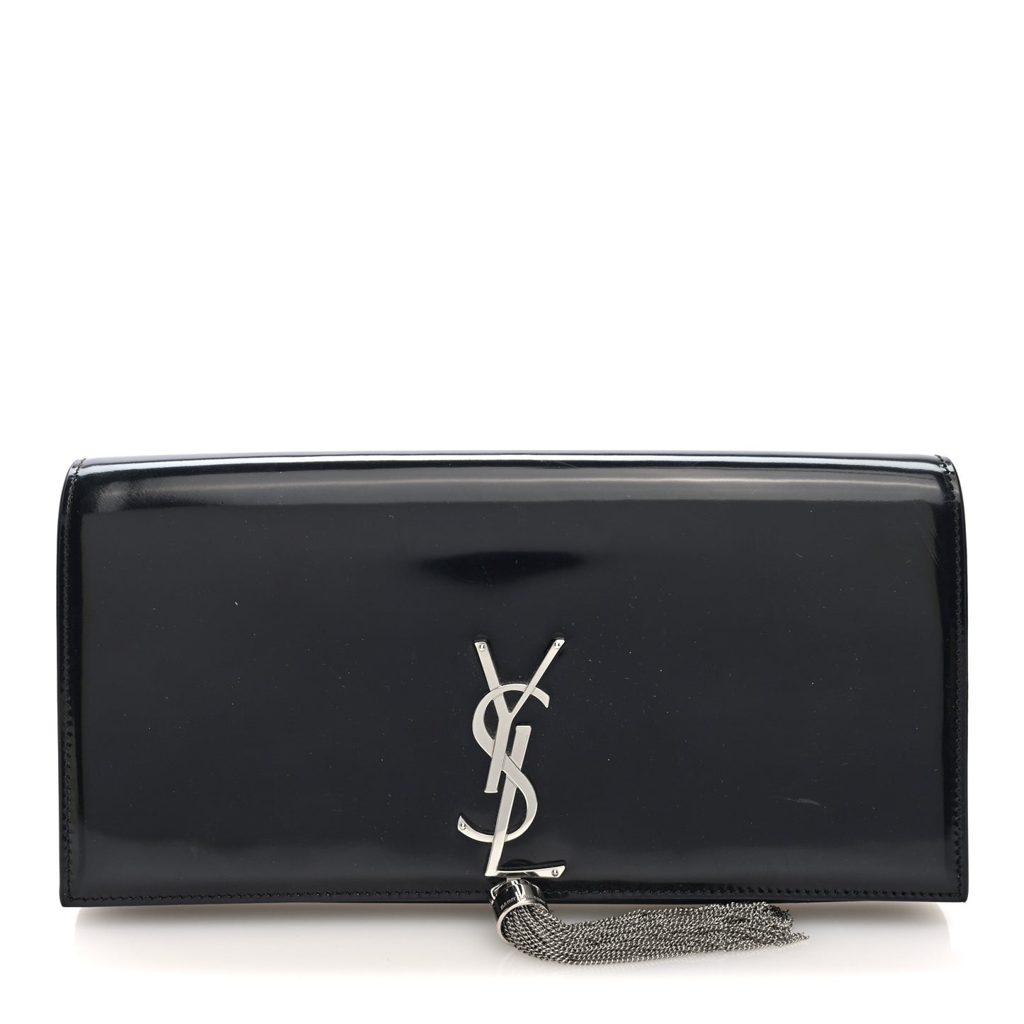Patent Cassandre Tassel Clutch Black