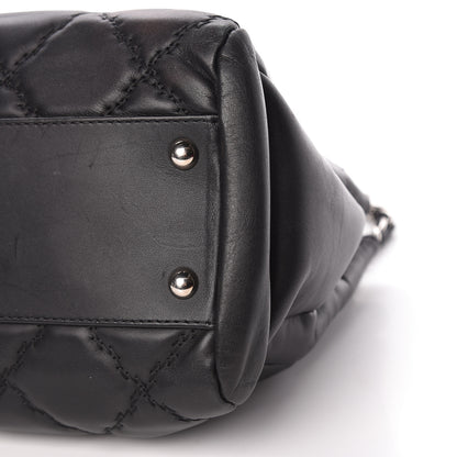 Chanel Calfskin Double Stitch Large Hamptons Flap Bag Black 13 of 13