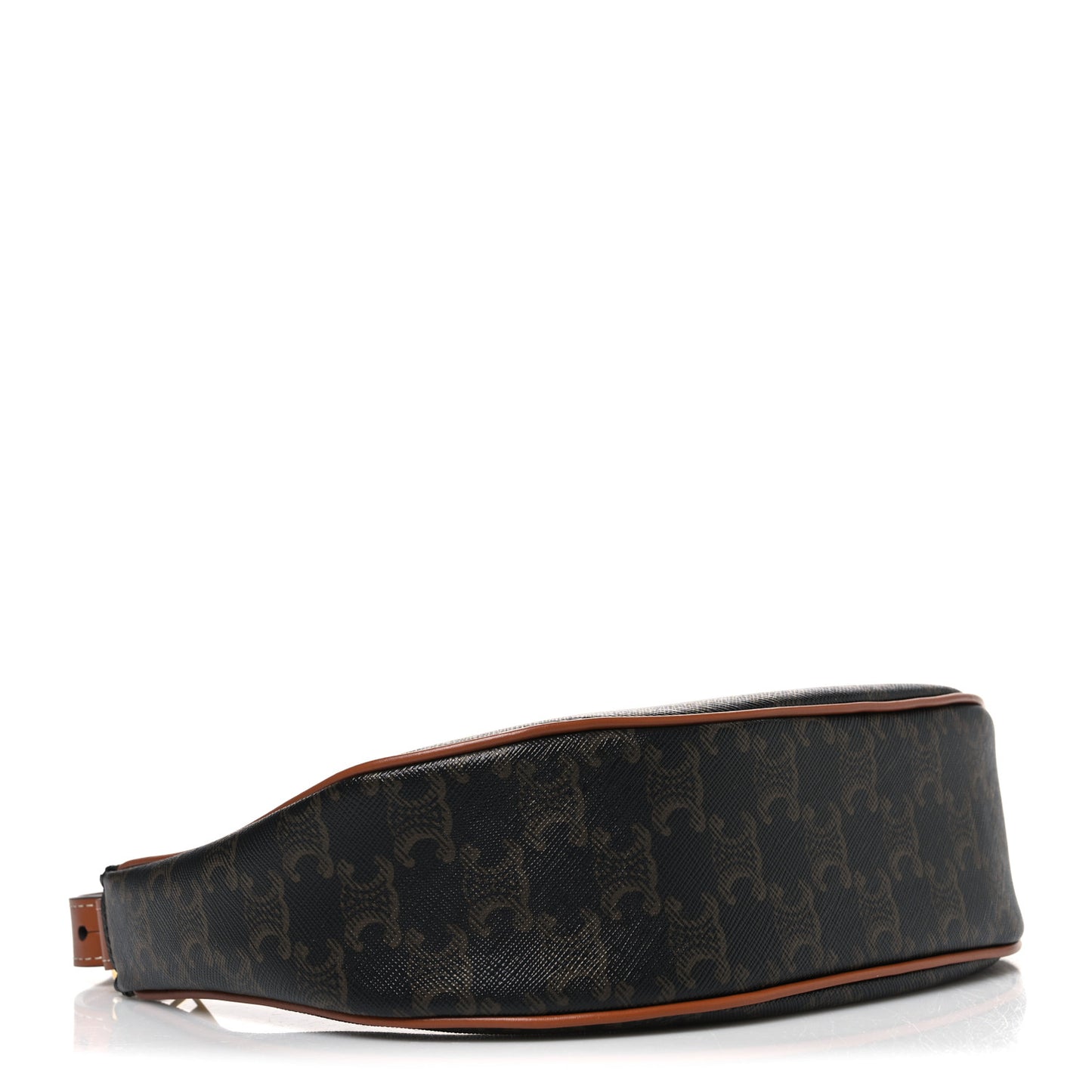 Triomphe Canvas Calfskin Ava Shoulder Bag Tan