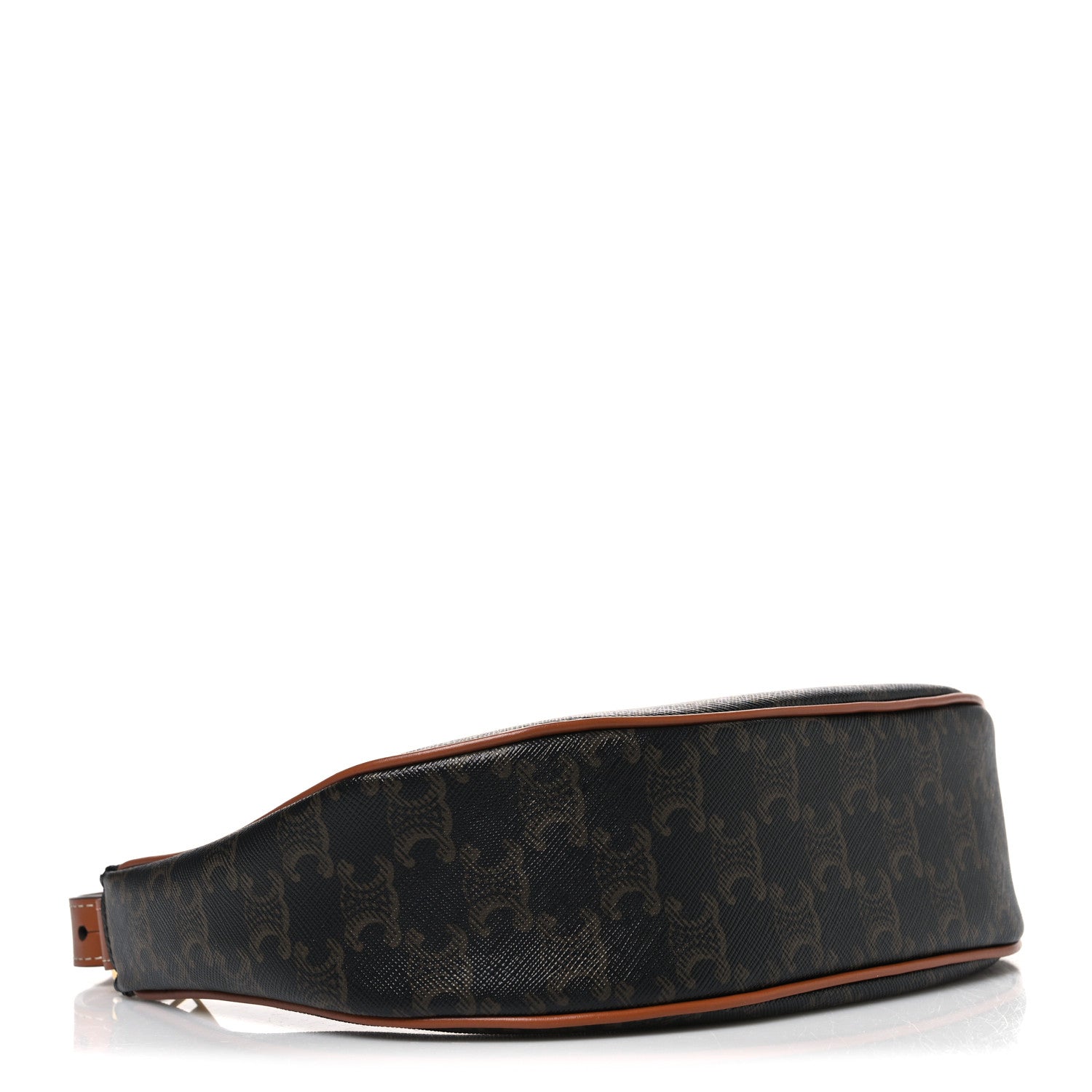 Celine Triomphe Canvas Calfskin Ava Shoulder Bag Tan 4 of 11