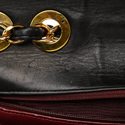 Chanel Lambskin Quilted XL Jumbo Single Flap Black 12 of 16