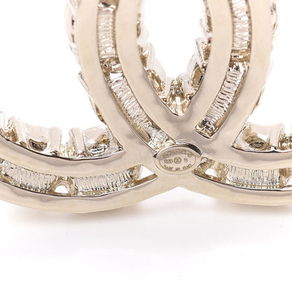 Chanel Crystal Pearl CC Dazzling Domino Brooch Gold 3 of 3