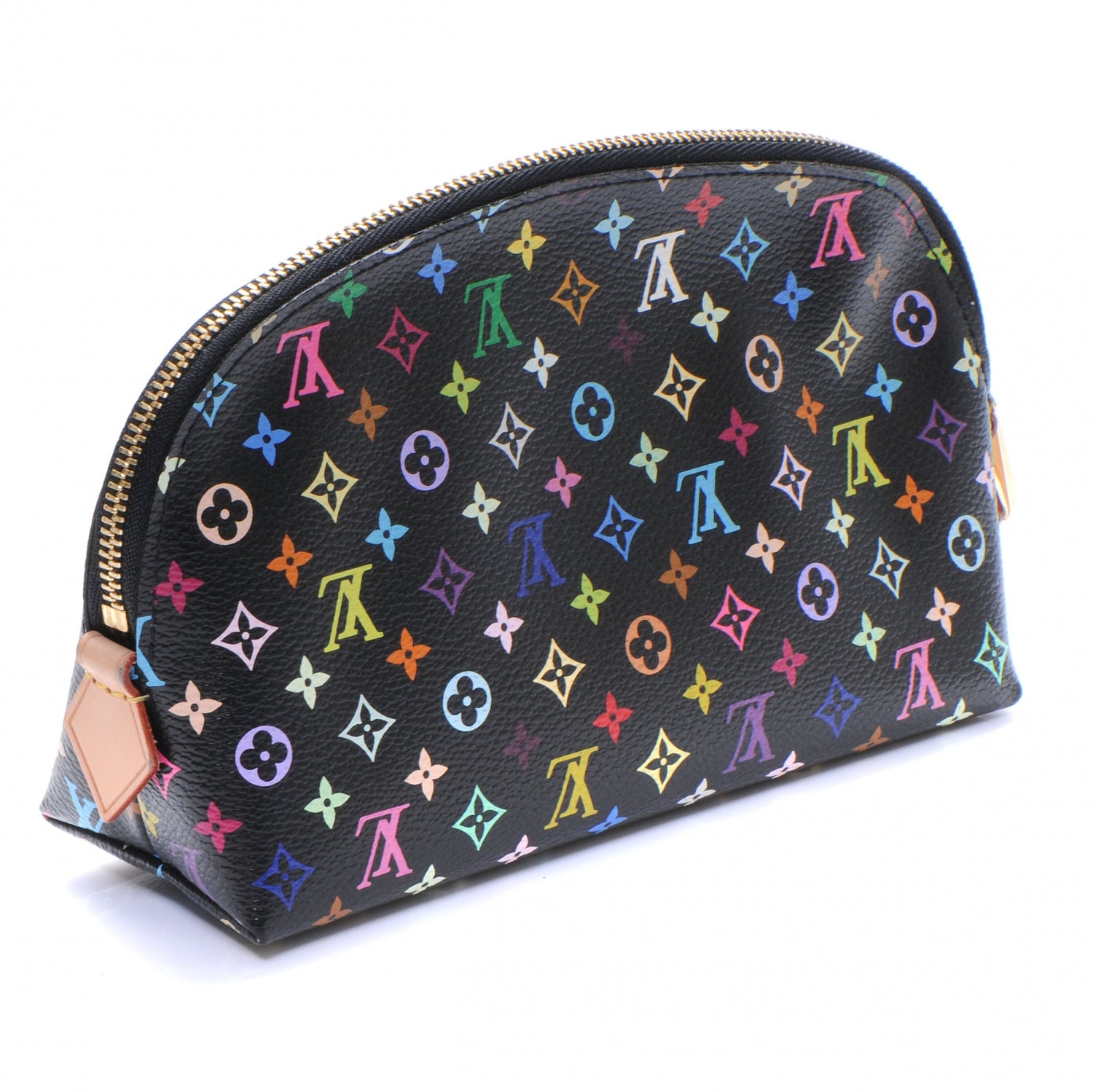 Louis Vuitton Monogram Multicolor Cosmetic Pouch Black Grenade 2 of 7