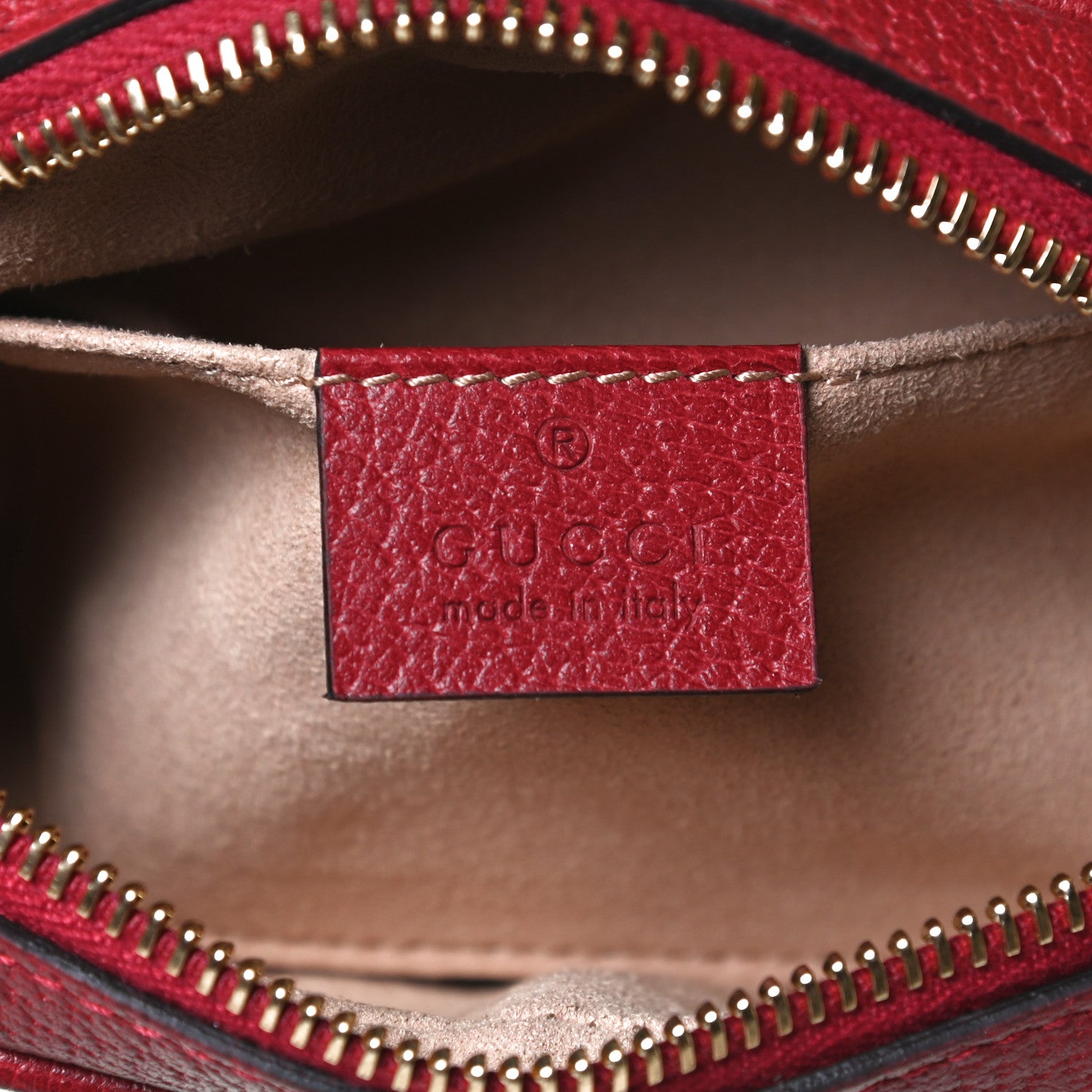 Gucci GG Supreme Monogram Flora Web Mini Ophidia Shoulder Bag Red 6 of 10
