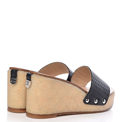 Chanel Calfskin CC Mules 39 Black 4 of 13