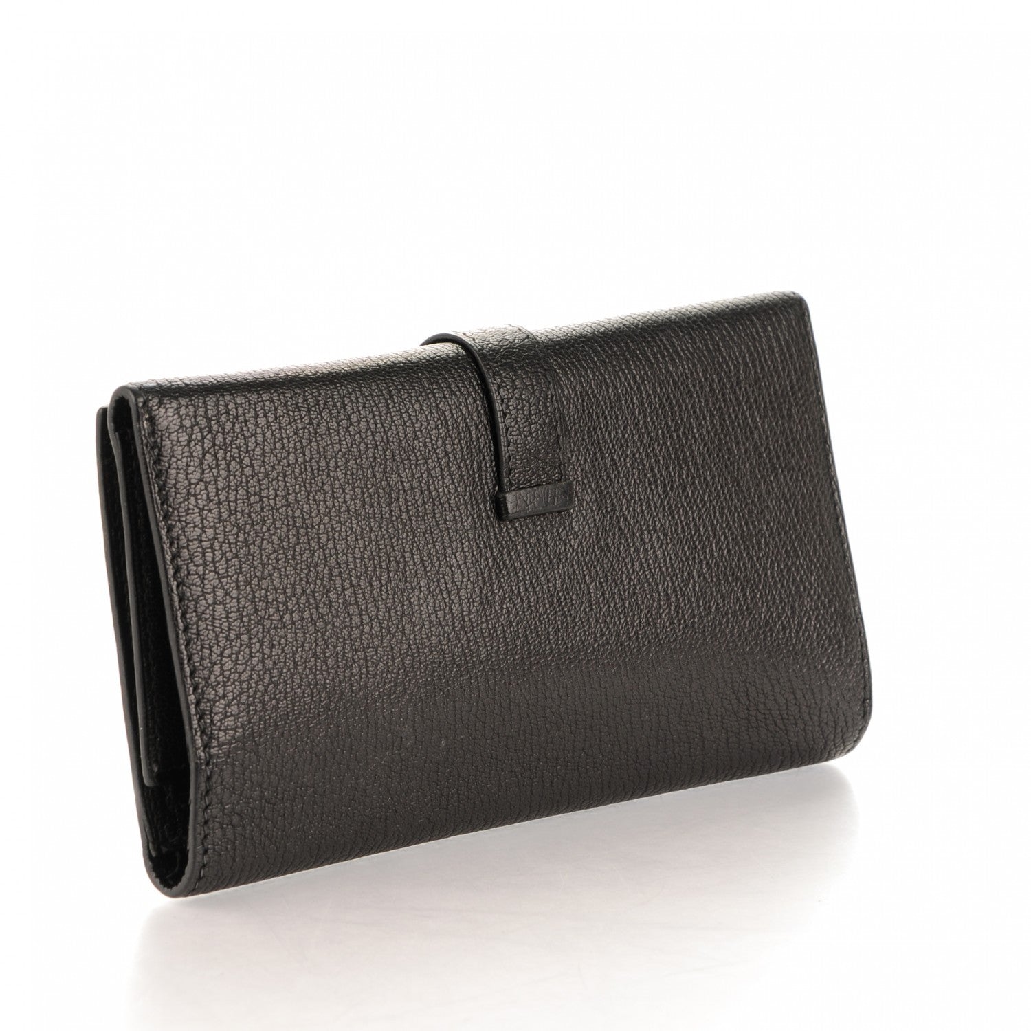 Hermes Chevre Mysore Bearn Tri-Fold Wallet Black 3 of 7