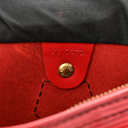Louis Vuitton Epi Speedy 25 Castillan Red 7 of 15