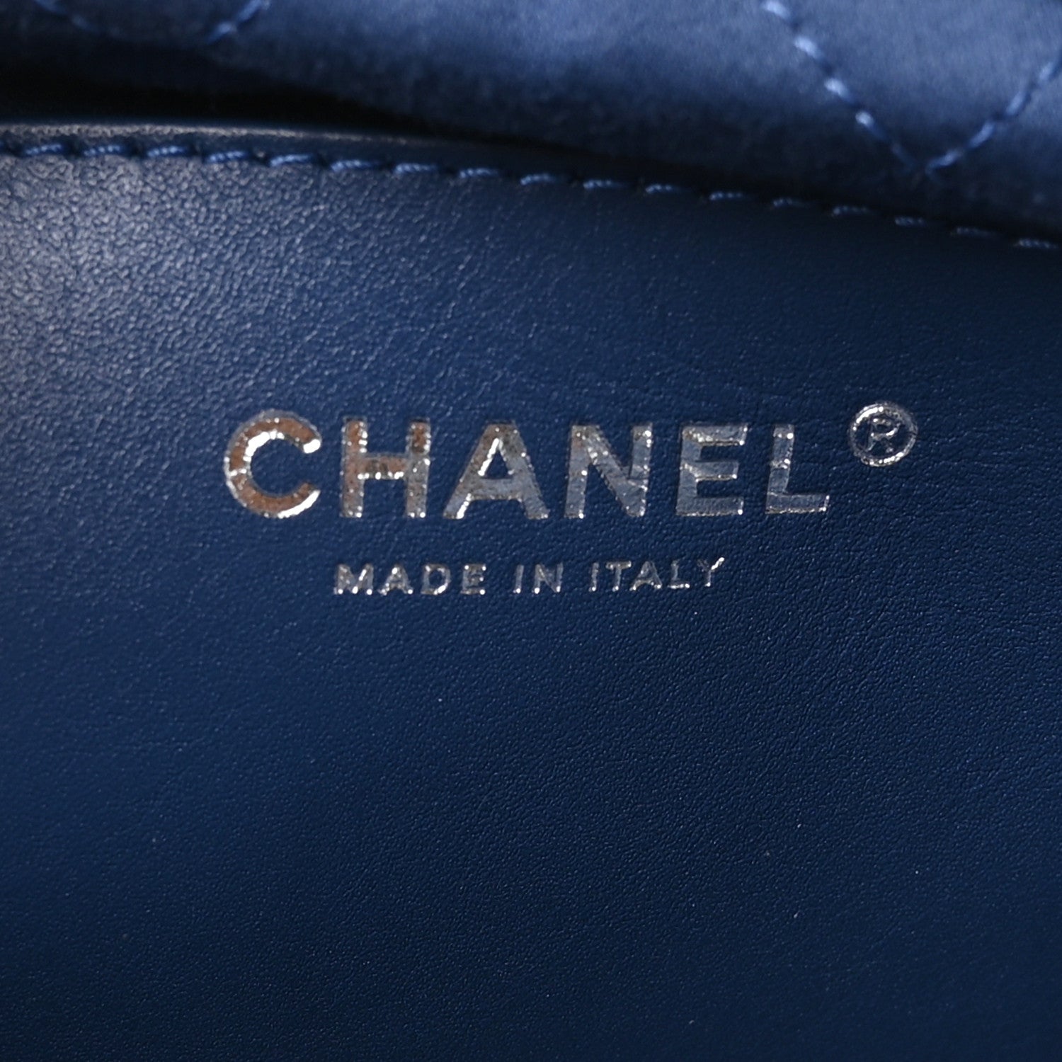 Chanel Washed Denim Quilted Studded Mini Chanel 22 Blue 6 of 10