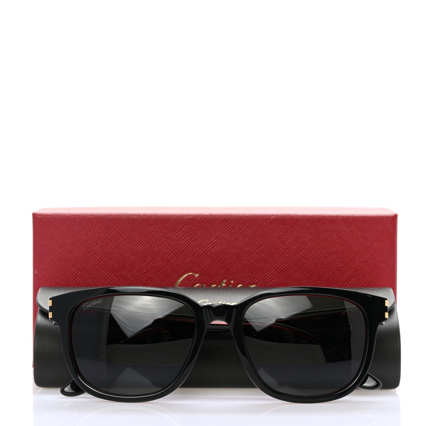 Acetate CT0002S Rectangular Sunglasses Black