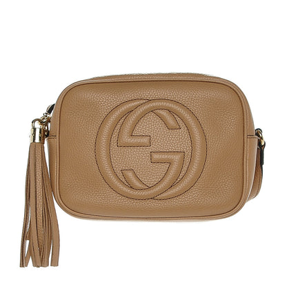 Gucci Pebbled Calfskin Small Soho Disco Bag Camelia 1 of 6