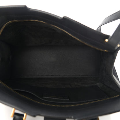 Saint Laurent Calfskin Monogram Baby Downtown Cabas Black 5 of 10