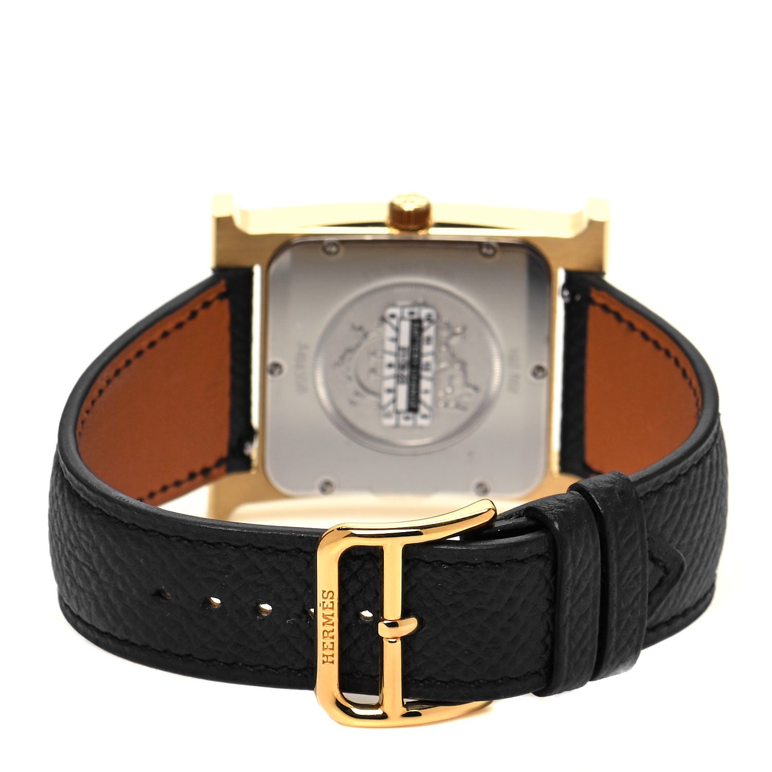 Hermes Stainless Steel Epsom 30.5mm Heure H Hour Quartz Watch Noir 3 of 5