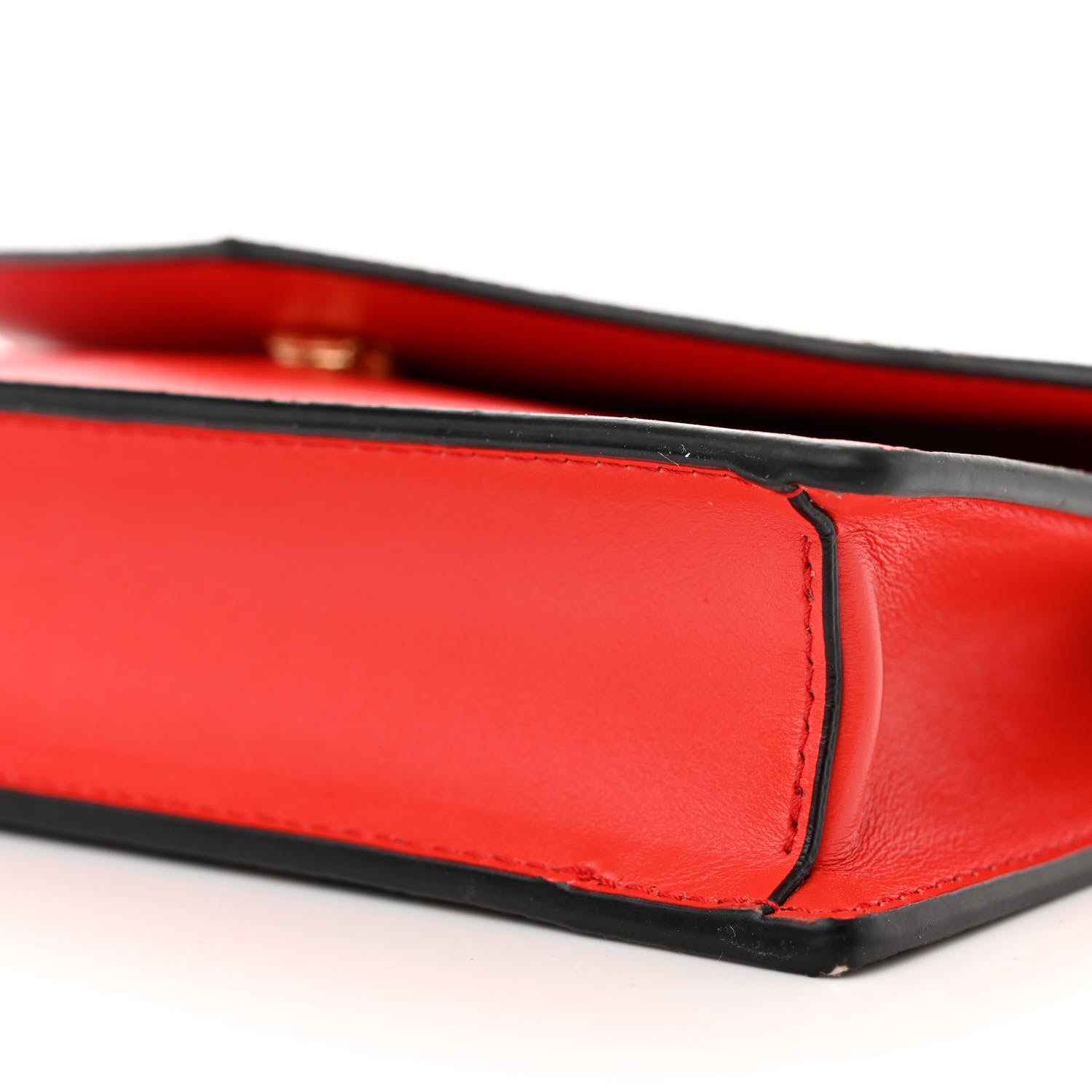 Versace Coated Canvas Virtus V La Greca Signature Wallet On Chain Red Caramel 9 of 9
