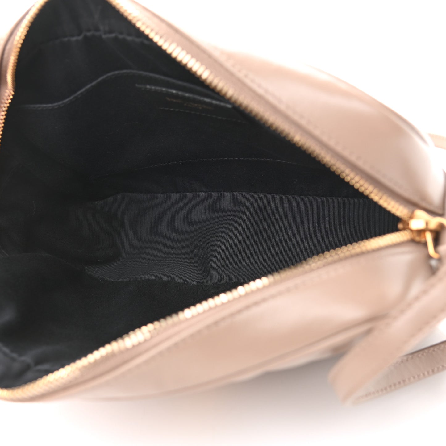 Calfskin Matelasse Monogram Lou Camera Bag Dark Latte