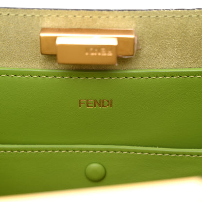 Fendi Vitello Medium Fendi Way Cappuccino Rain Forest 5 of 9