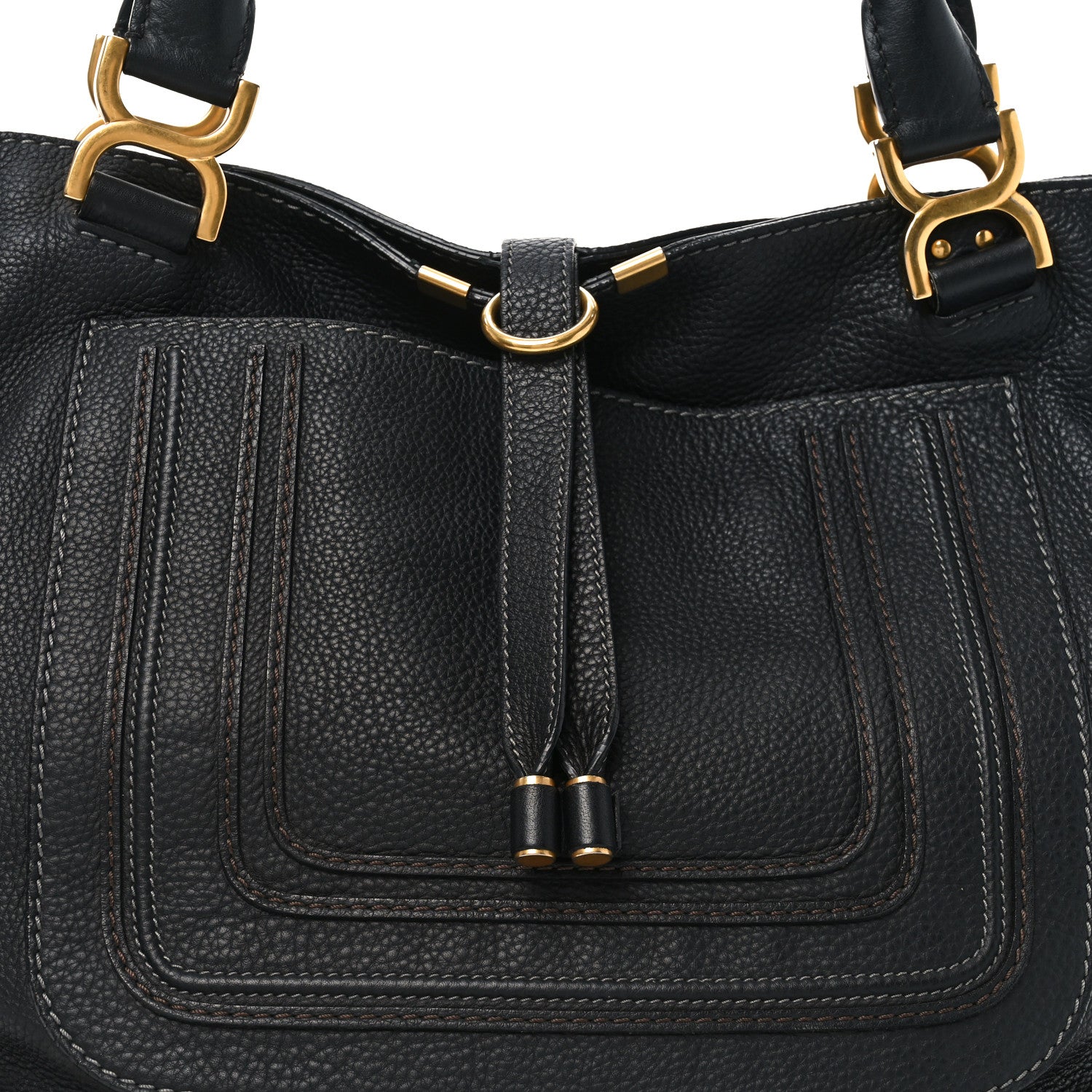 Chloe Calfskin Large New Marcie Tote Black 8 of 10