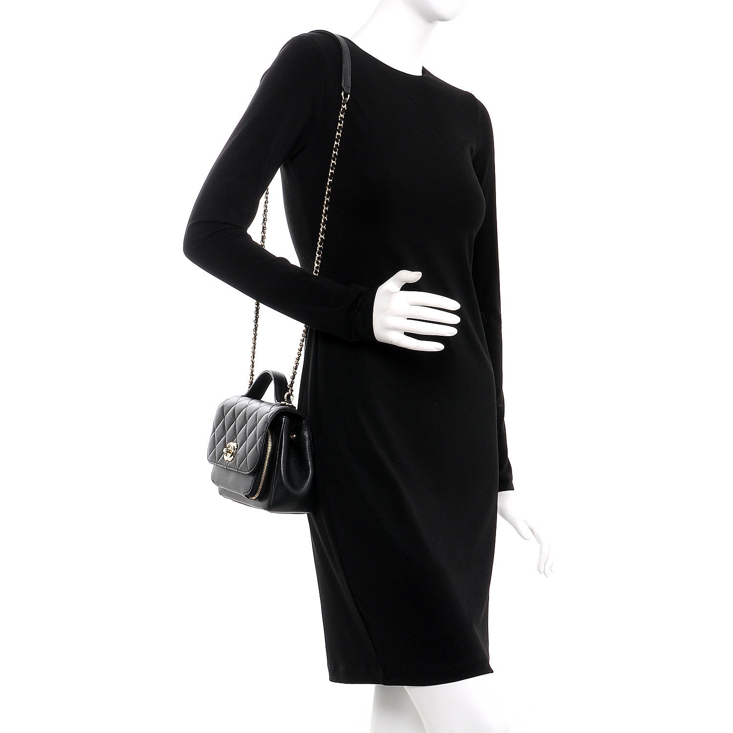 Chanel Caviar Quilted Small Business Affinity Flap Black 2 of 8