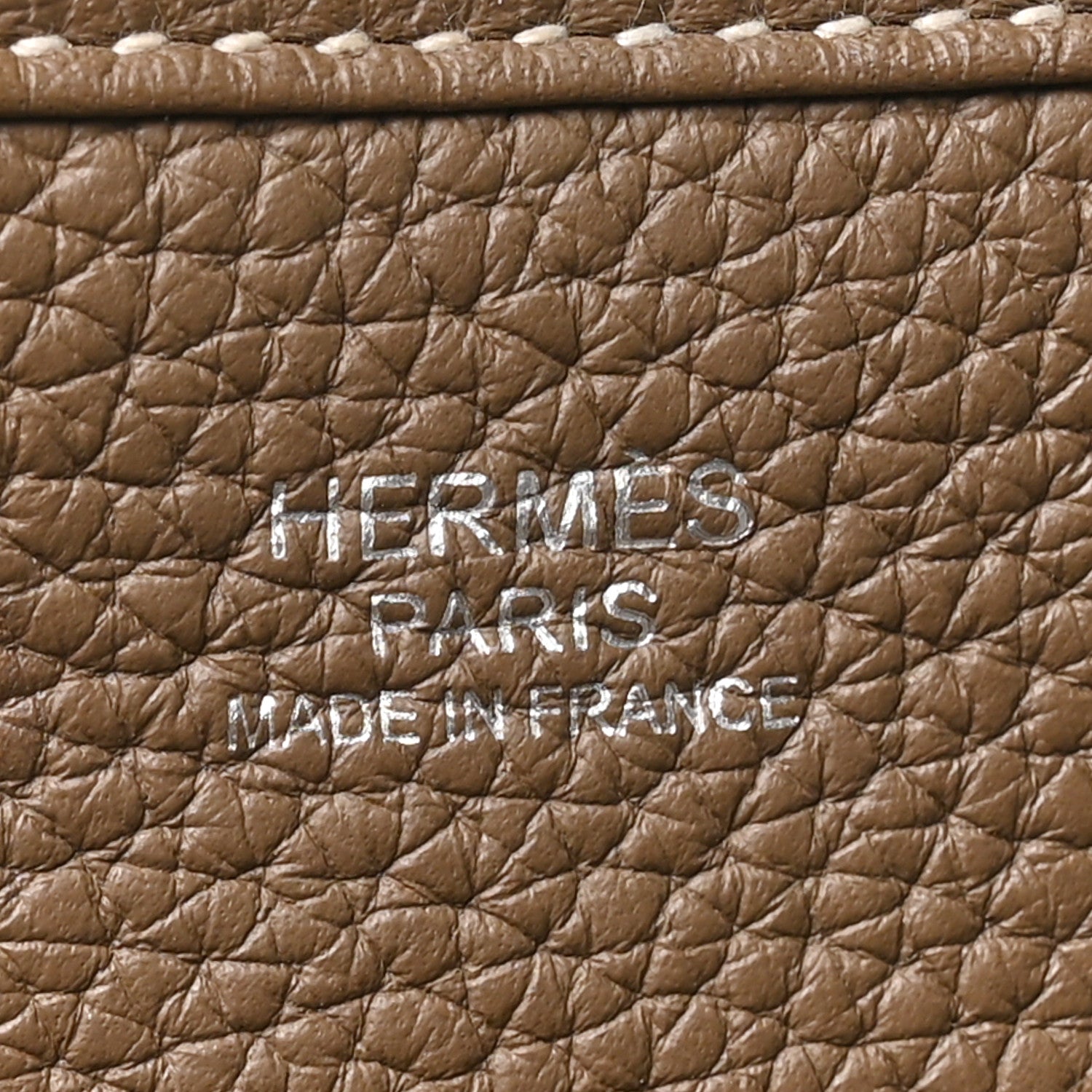 Hermes Taurillon Clemence Evelyne III PM Etoupe 6 of 10