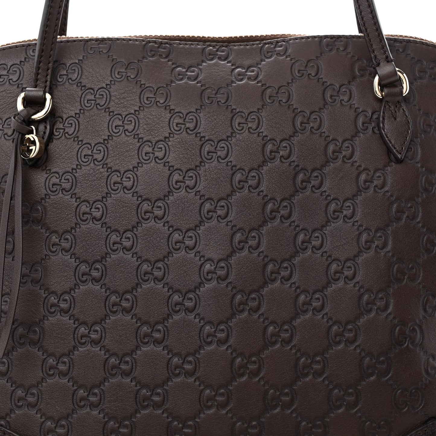 Guccissima Medium Bree Shoulder Bag Chocolate