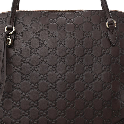 Gucci Guccissima Medium Bree Shoulder Bag Chocolate 8 of 10