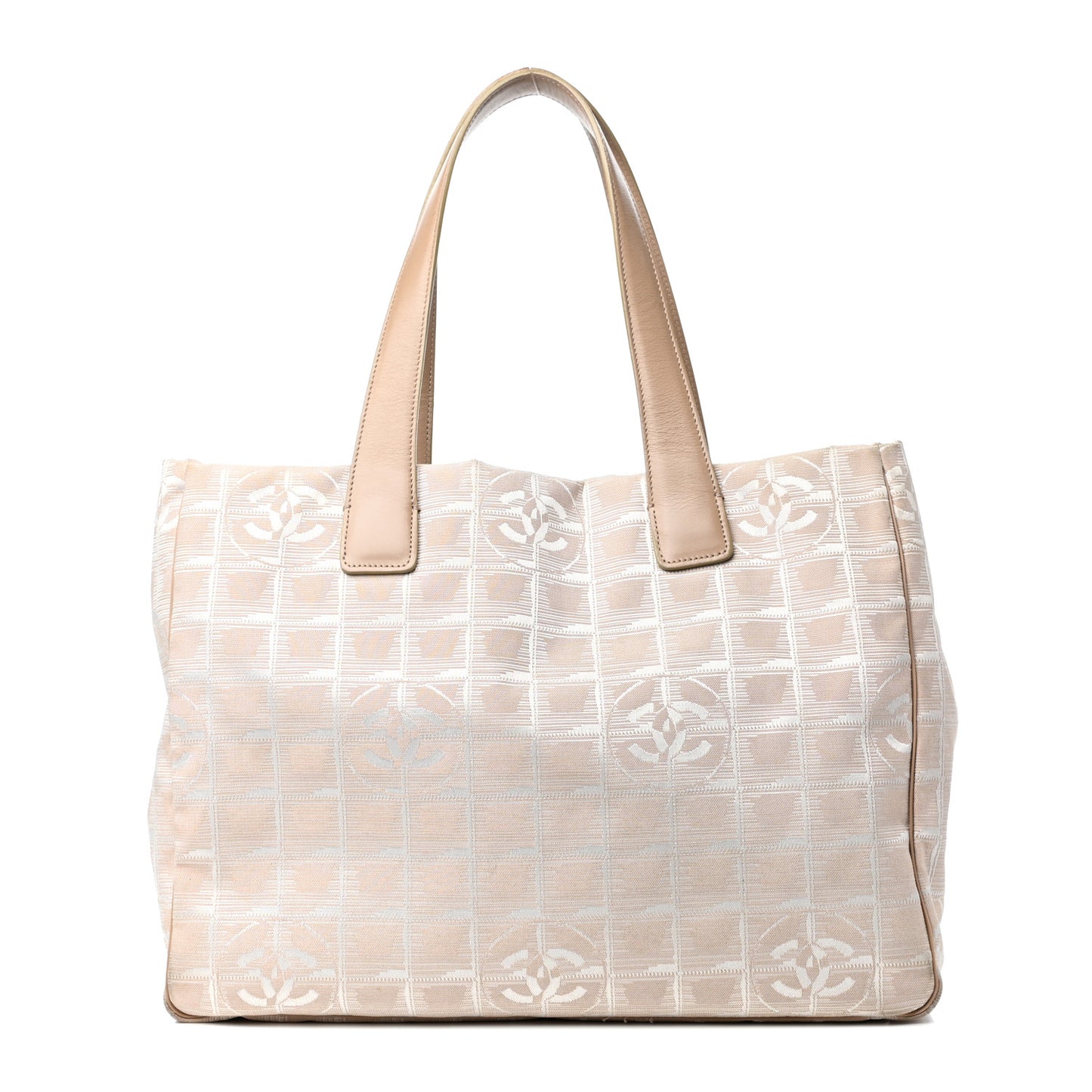 Nylon Medium Travel Tote Beige
