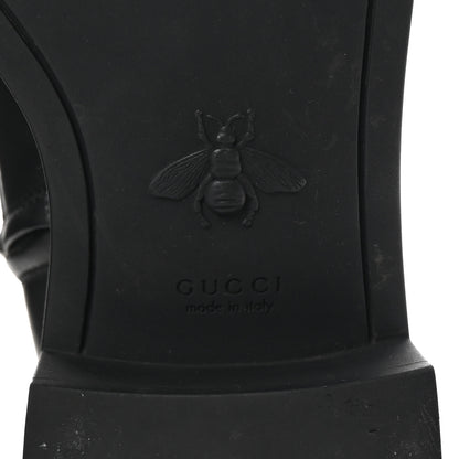 Gucci Flores Calfskin Nappa Matelasse GG 40mm Ankle Boots 37.5 Black 7 of 10
