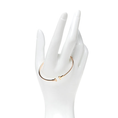 Tiffany 18K Rose Gold Narrow T Wire Bracelet 2 of 4