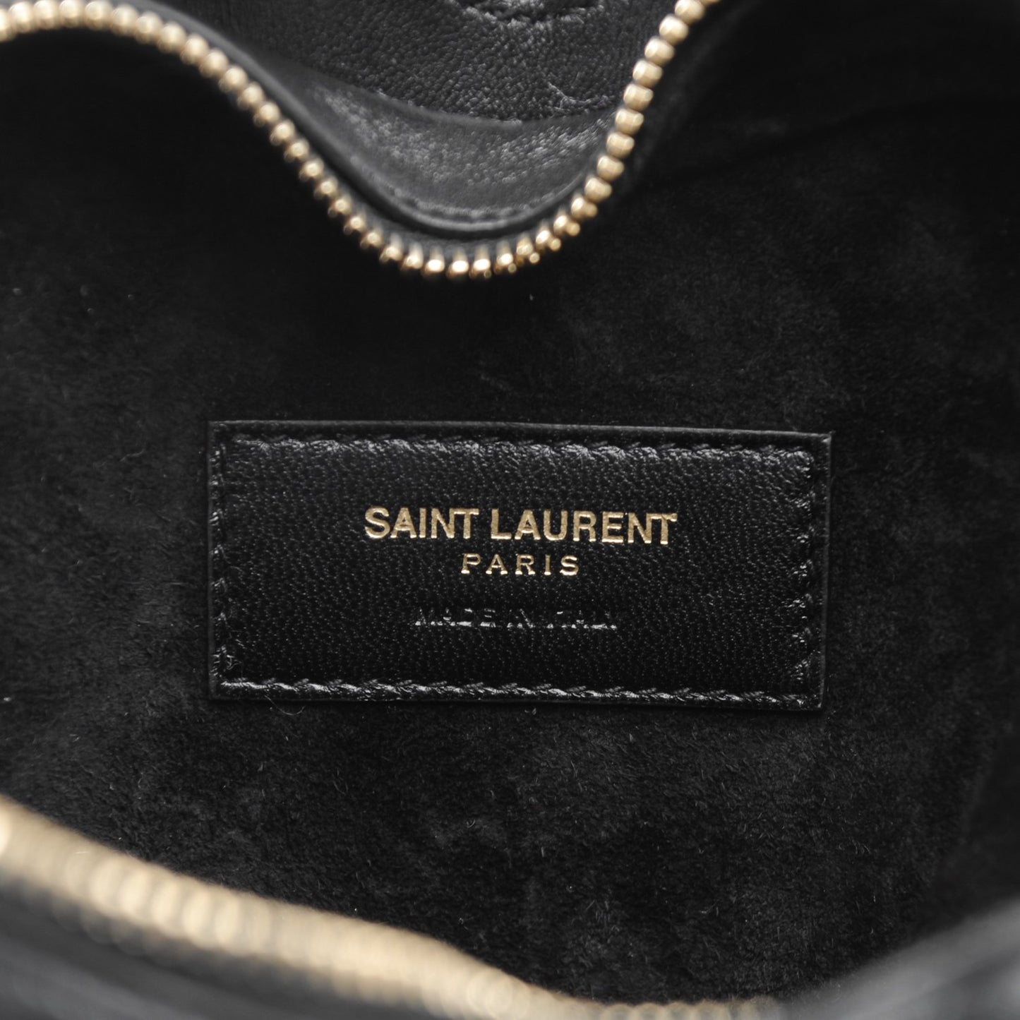 Lambskin Love Heart Clutch Black