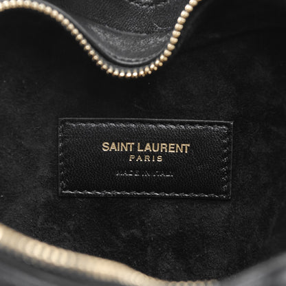 Saint Laurent Lambskin Love Heart Clutch Black 6 of 7