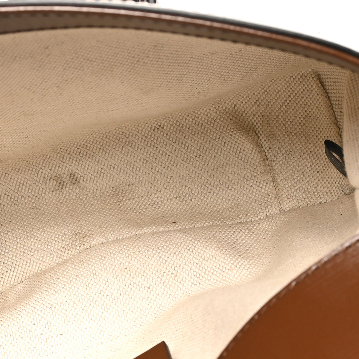 Gucci GG Supreme Monogram Azalea Calfskin Web Mini Horsebit 1955 Shoulder Bag Beige Ebony Brown Sugar 5 of 10