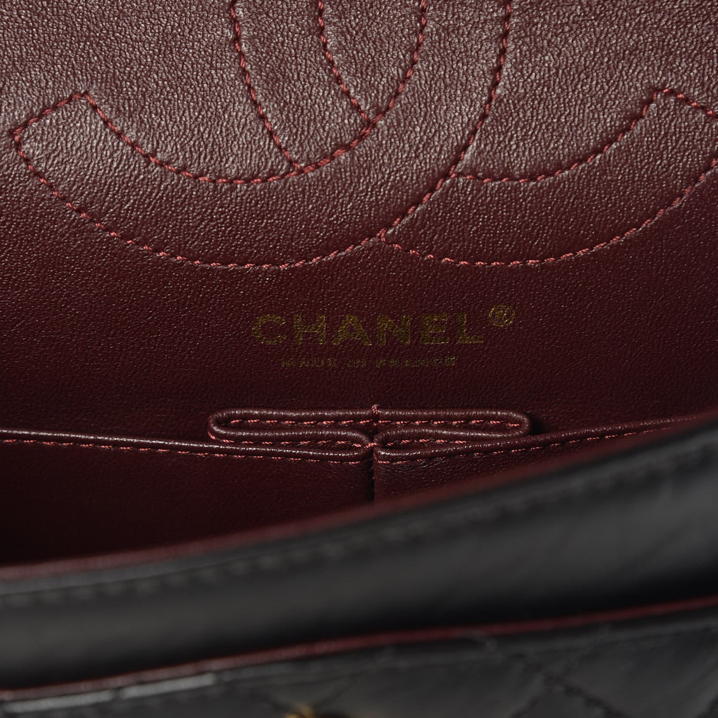 Aged Calfskin Quilted 2.55 Reissue 225 Flap Black