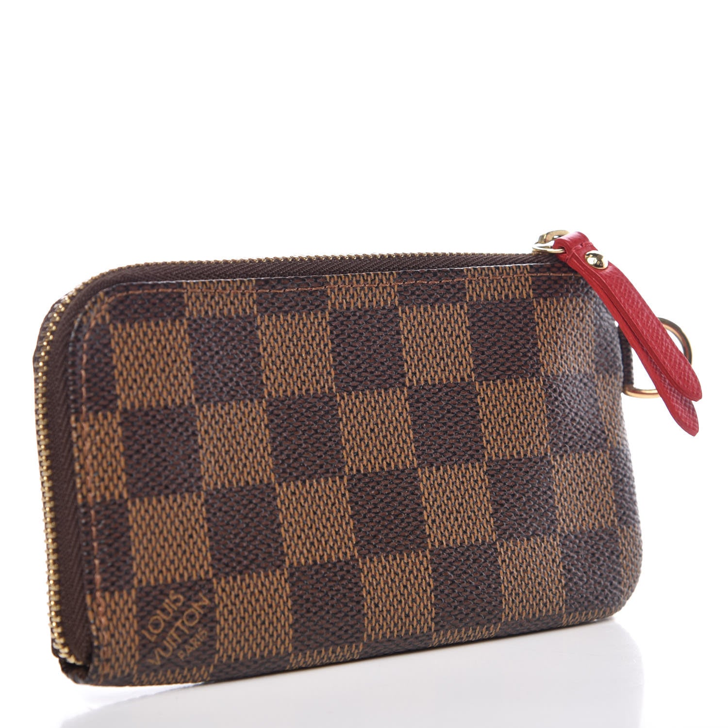 Louis Vuitton Damier Ebene Complice Trunks and Bags Key Pouch Red 3 of 7