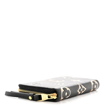 Louis Vuitton Empreinte Monogram Giant Zippy Wallet Black Beige 4 of 7